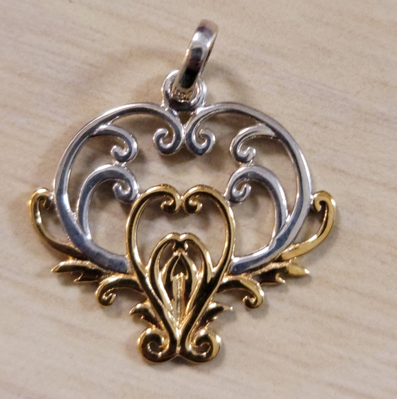 NWT Sterling Silver & Gold Tree of Life Pendant - Picture 4 of 4